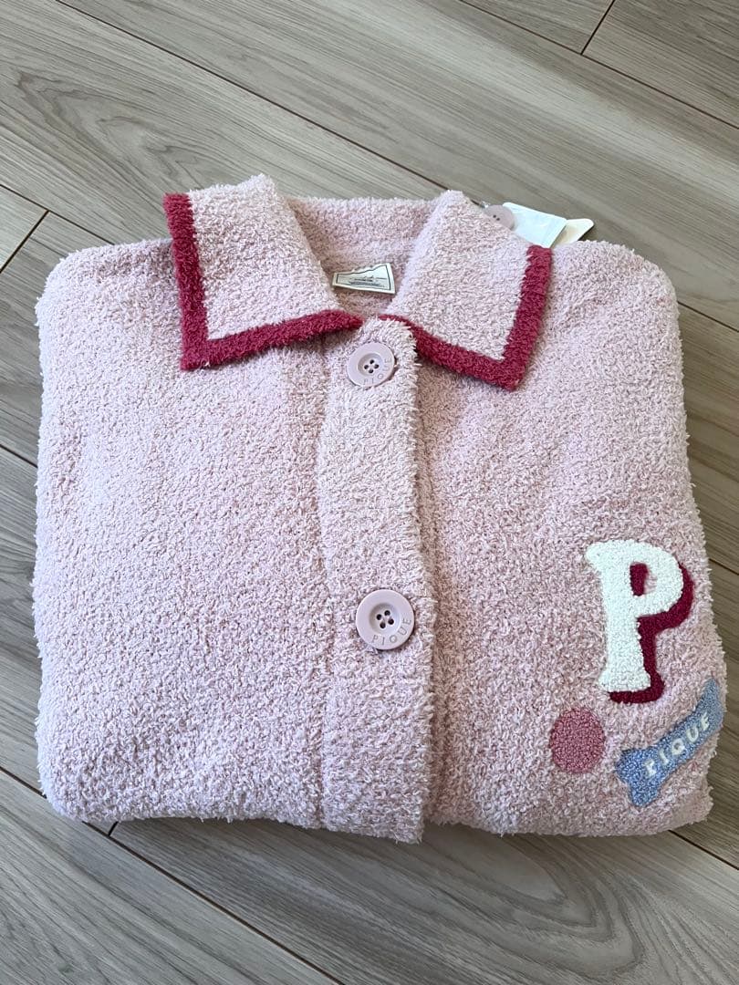 【新品未使用タグ付き】ジェラピケ ベビモコダックスフンドジャガードカーディガン