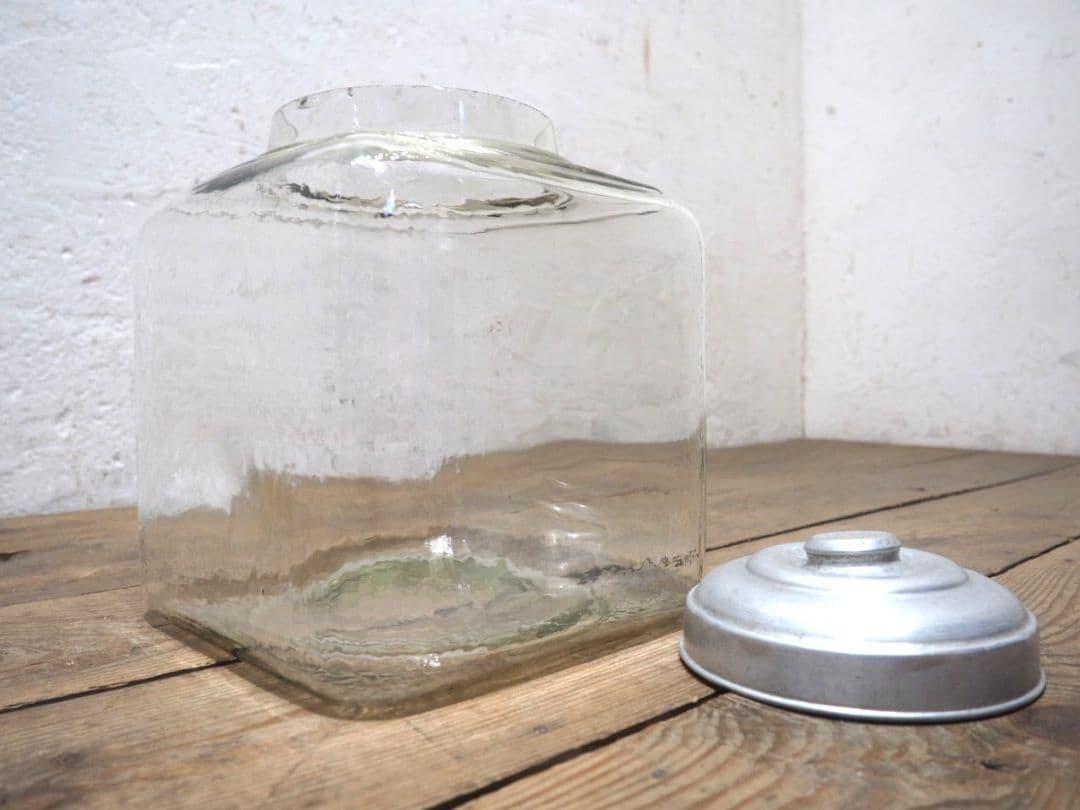 1204 レトロなガラス瓶 駄菓子屋 ガラスケース ヴィンテージ アンティーク