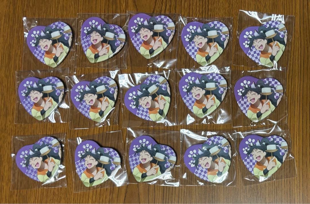 忍たま乱太郎 ナンジャタウン ハート型缶バッジ 久々知兵助