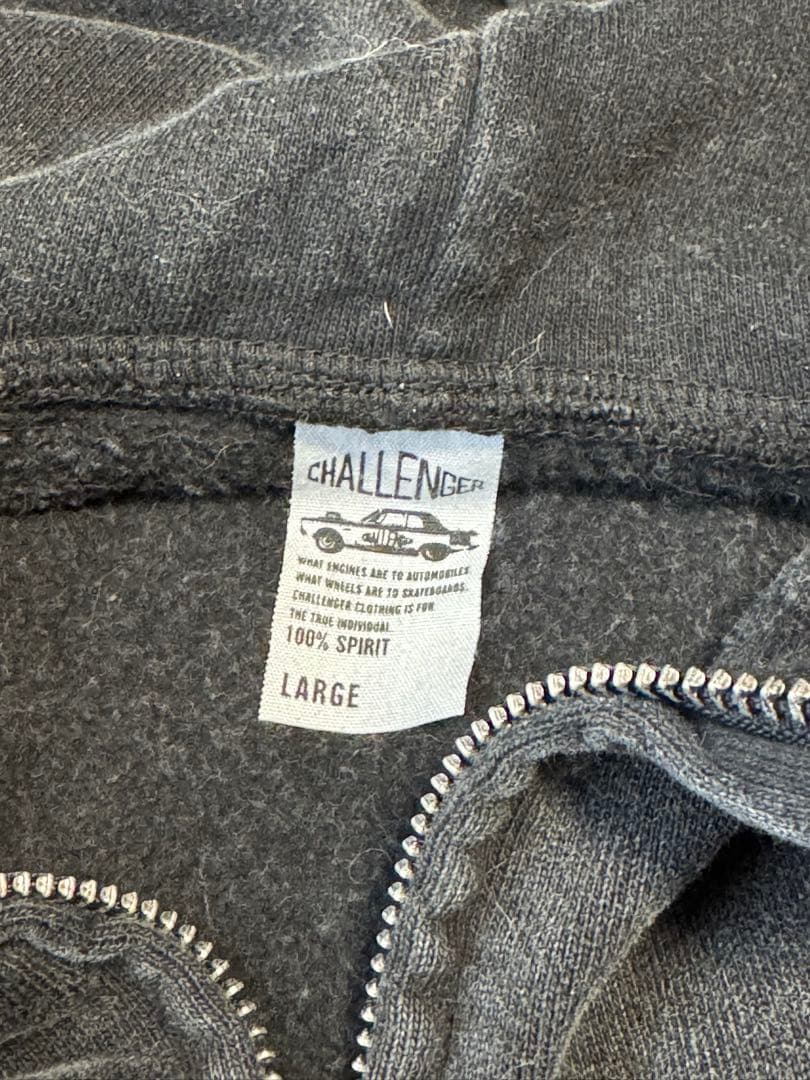 CHALLENGER/ROSE ZIP HOODIE（BLACK）L