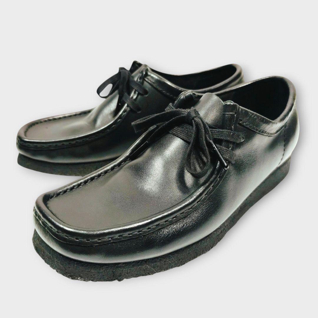 CLARKS ORIGINALS クラークス ワラビー ブラック レザー 25