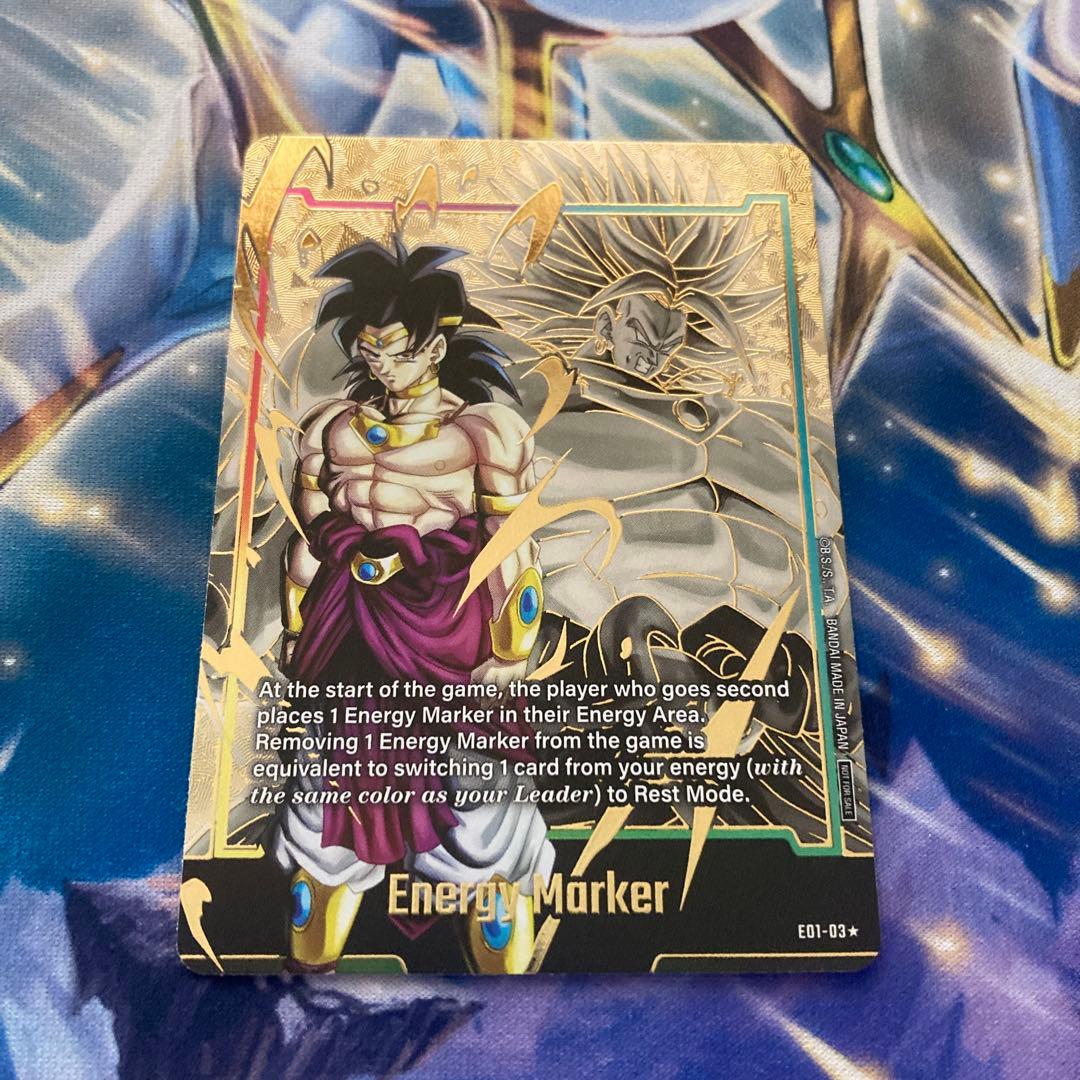 E01-03 ブロリー エナジーマーカー 英語版 PSA10】エナジーマーカー