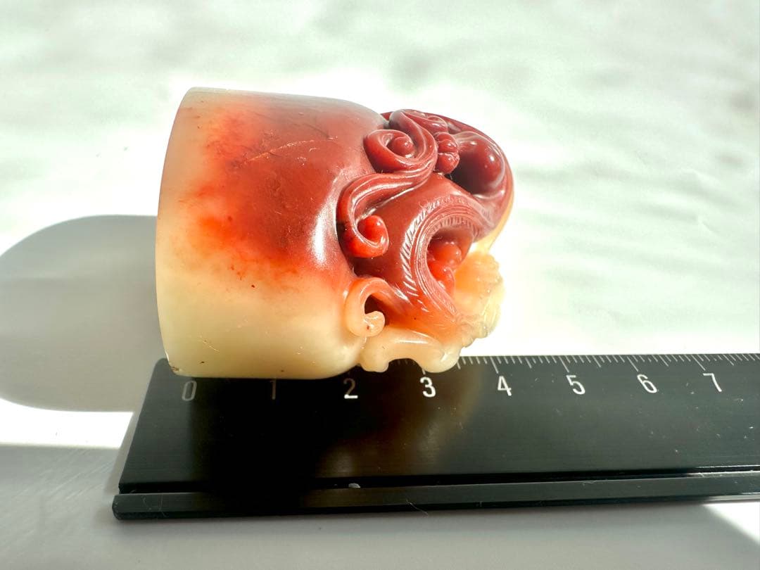 螭虎献瑞】 古獣 美品 寿山石 高級印材 篆刻 印石 印石