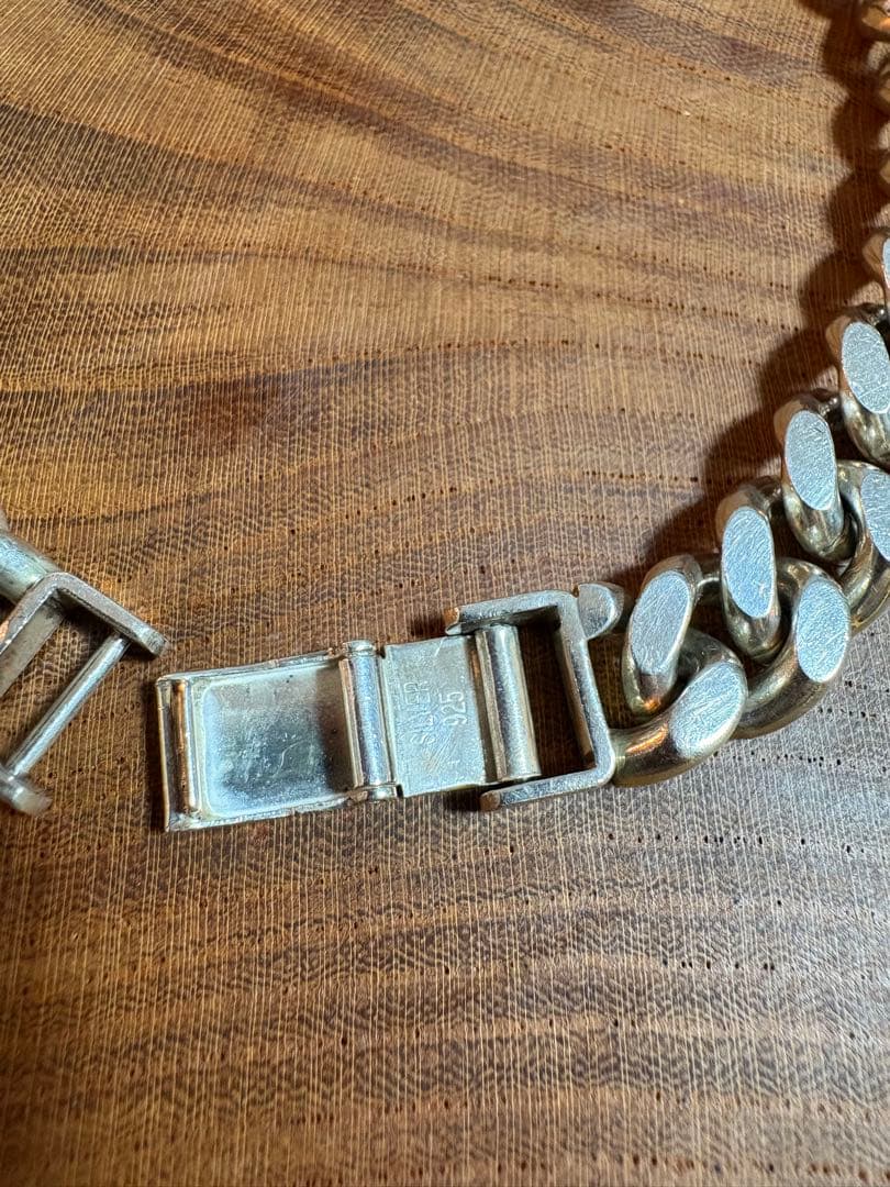 シルバー925 喜平　極太ブレスレット　バングル