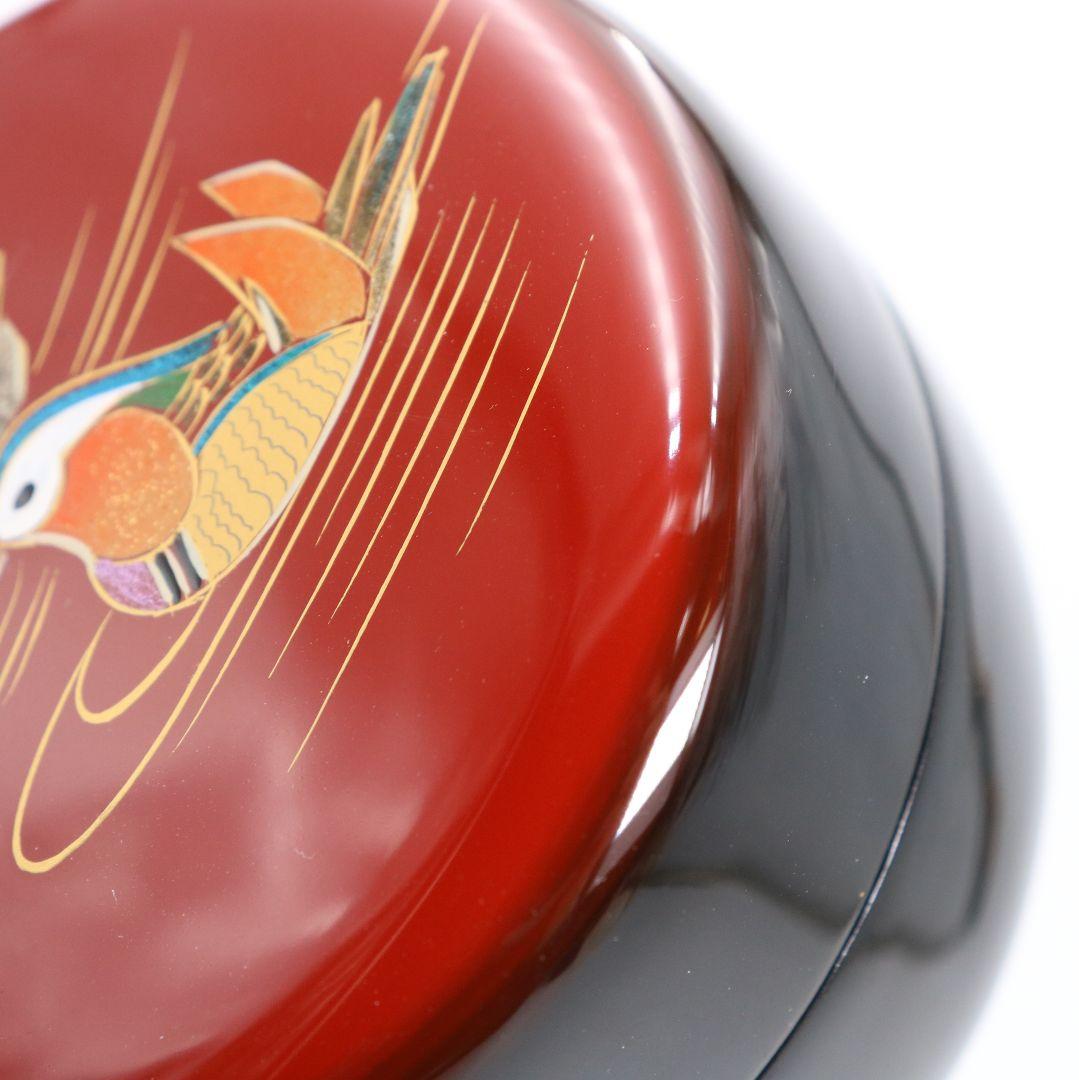 蒔絵師 中林貴山作 日の出 鴛鴦蒔絵 平棗 茶道具 共箱 V869 N6の通販は