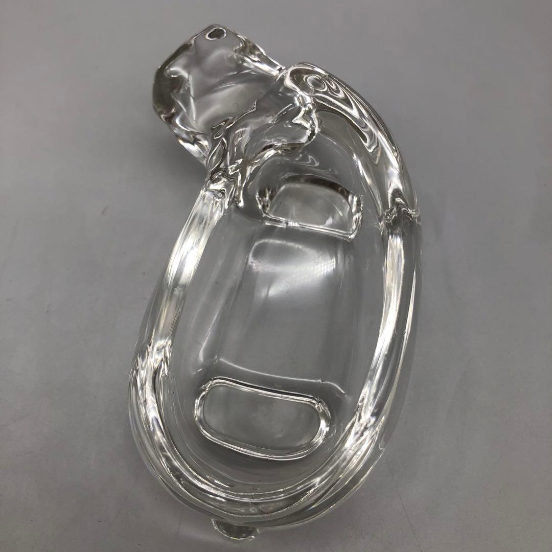 東洋佐々木ガラスクリスタル動物園シリーズ置物小物入れ犬&イノシシ