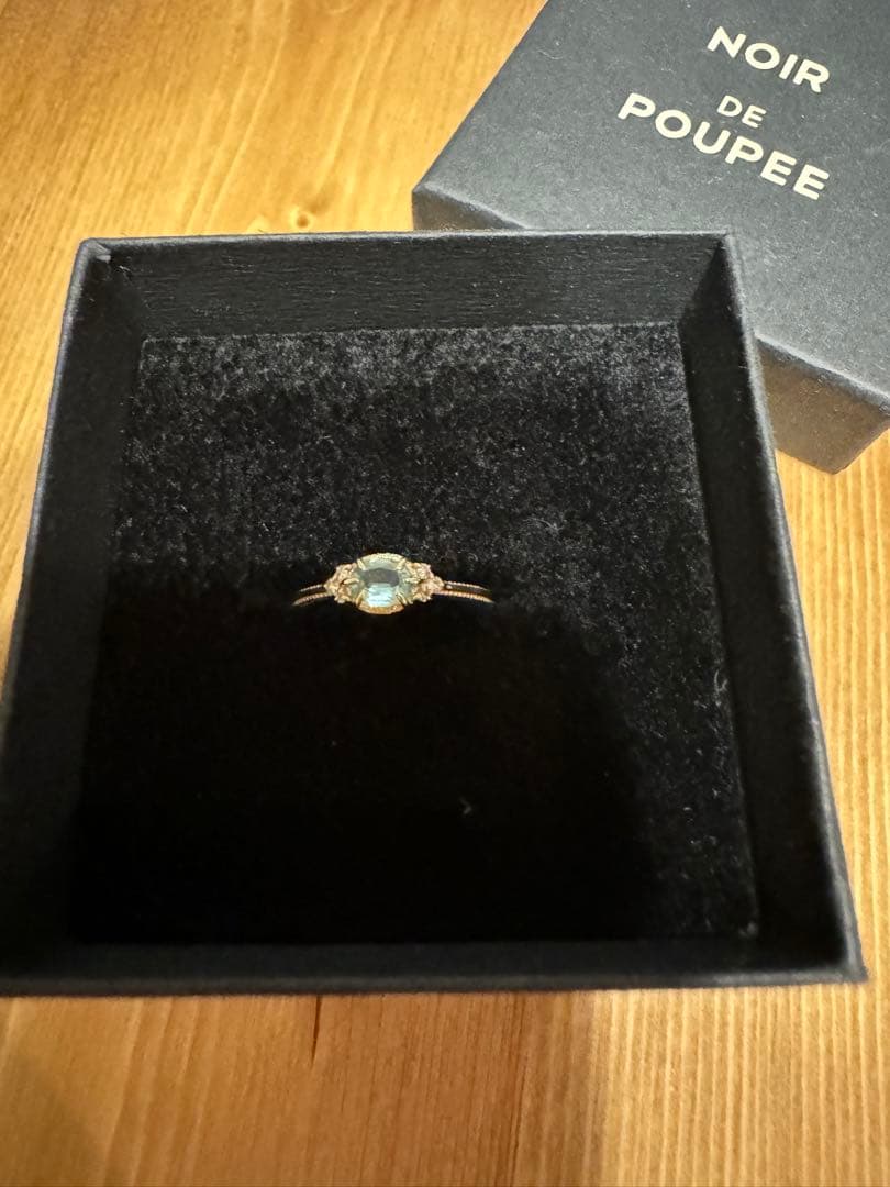 【うさ】NOIR DE POUPÉE K10ミントカイヤナイト　トパーズ