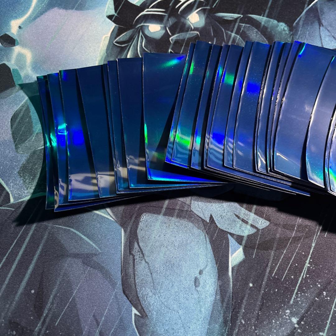 最終値下げ】【希少】遊戯王 初期青ロゴスリーブ 70枚入【開封・使用済】