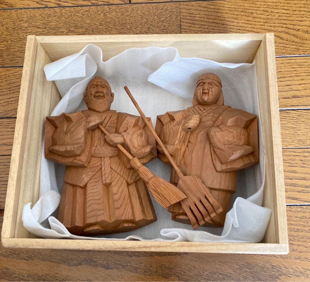 一刀彫 高砂人形