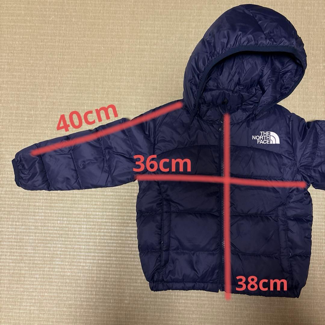 THE NORTH FACE フード付きダウンジャケット 90 ネイビー