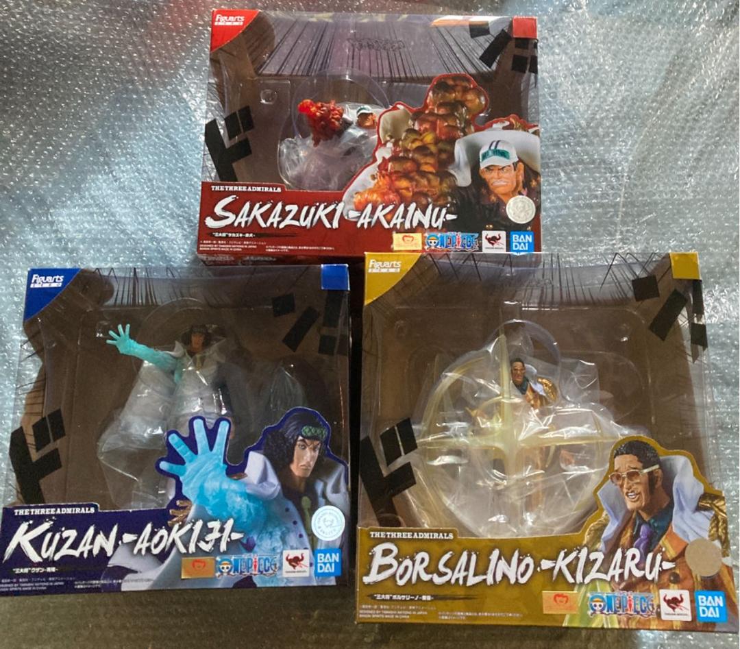フィギュアーツzero ワンピース 三大将 フィギュア 赤犬・黄猿・青雉