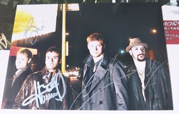 BACKSTREET BOYS バックストリートボーイズ 直筆サイン ☆Backstreet