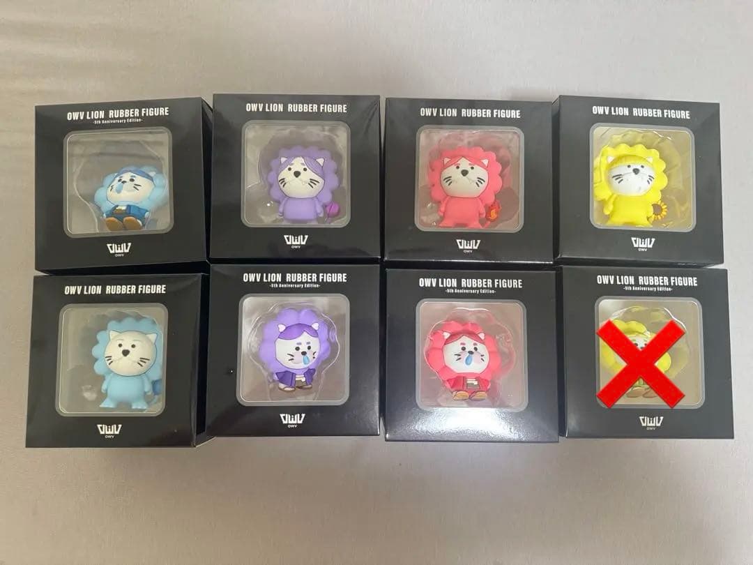 バラ売り可】OWV ライオン ラバーフィギュア 7体