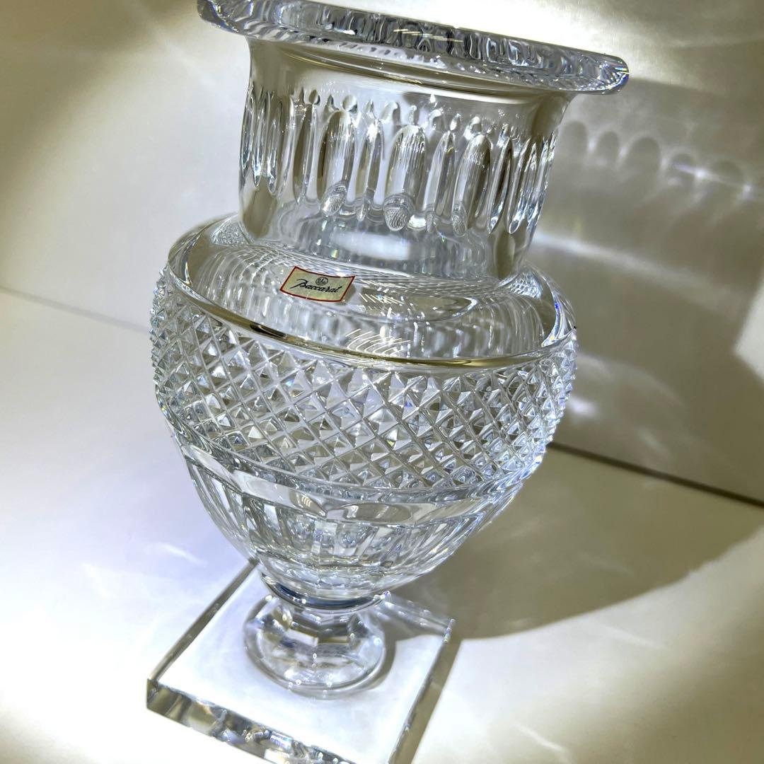 バカラ ディアマンフラワーベース花瓶希少22.5㎝ 東Y7-1002⭐︎1Fトヒチ