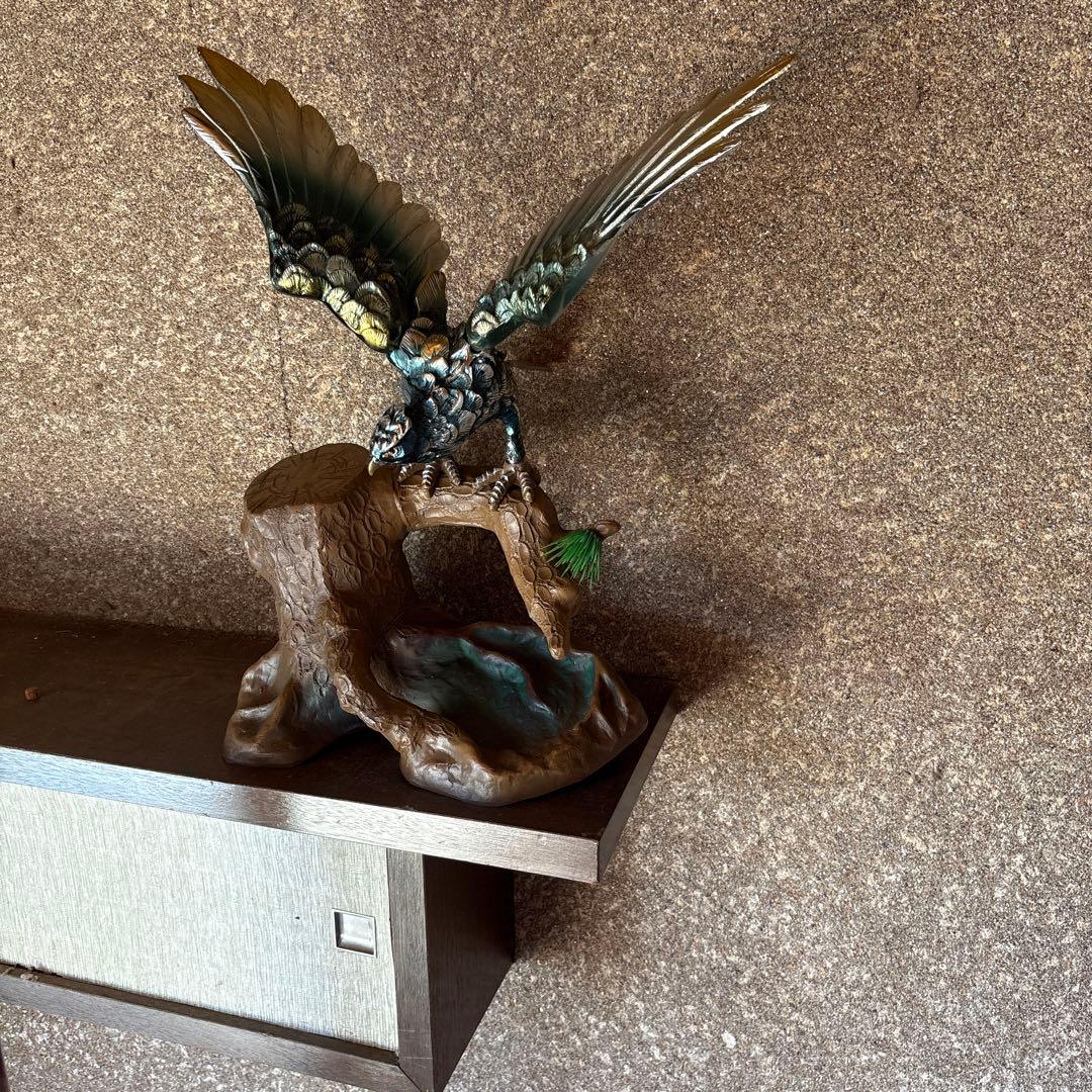 飛翔する鳥の彫刻 インテリア装飾 kd7-20k-aqow12_12.jpg