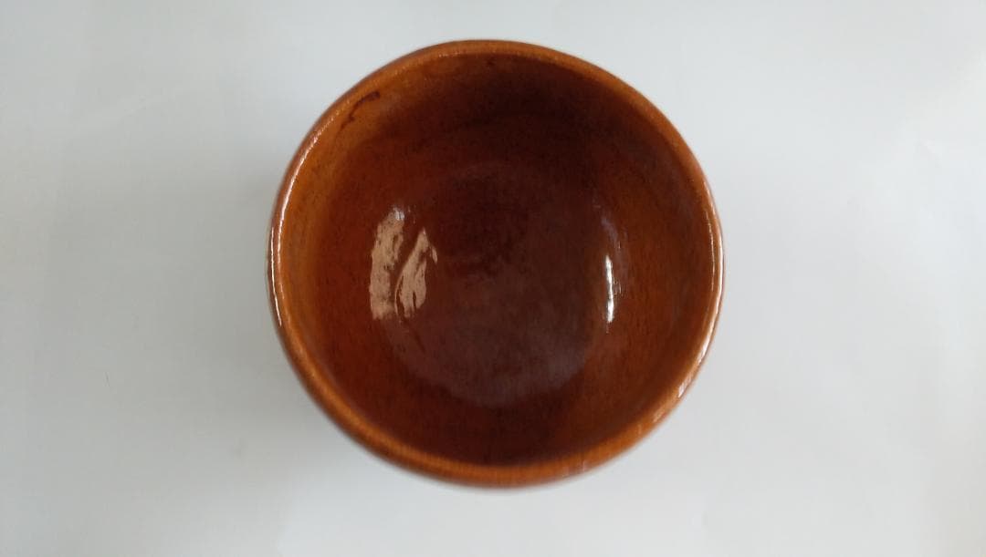 大樋長楽 大樋焼 長楽窯 飴釉 茶碗 抹茶碗 茶道具 美品 です。