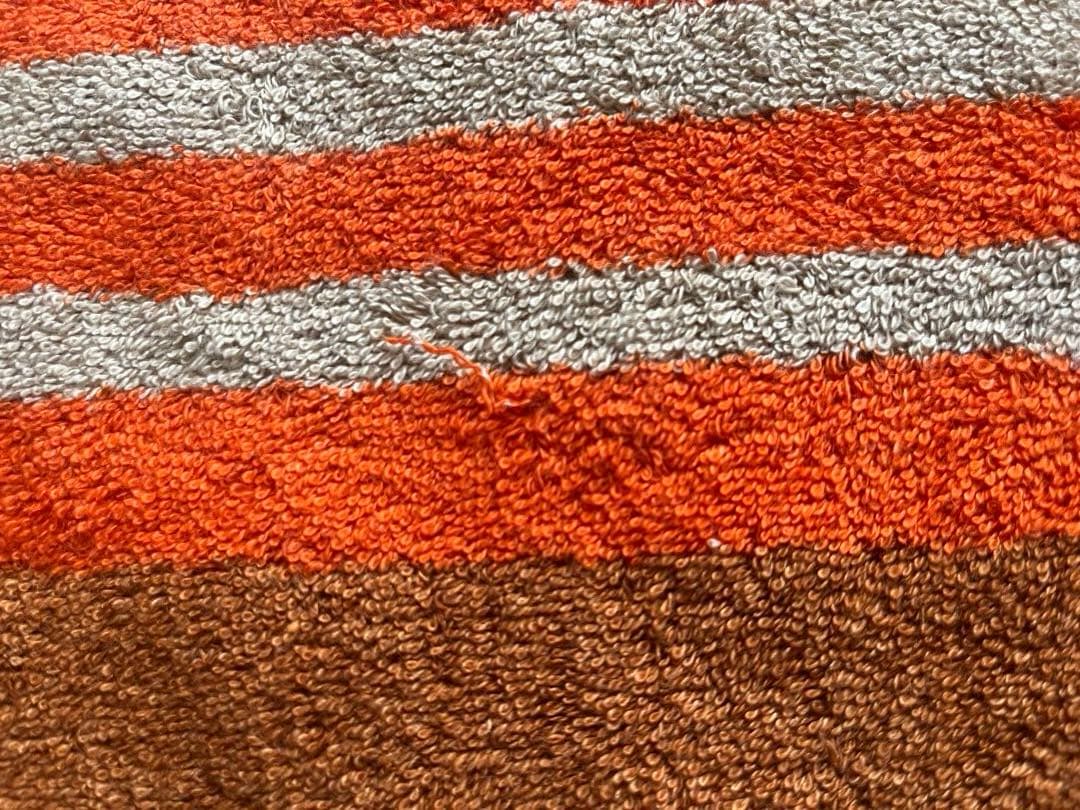 未使用 エルメス ビーチタオルTAPIS DE PLAGEオレンジ 大判