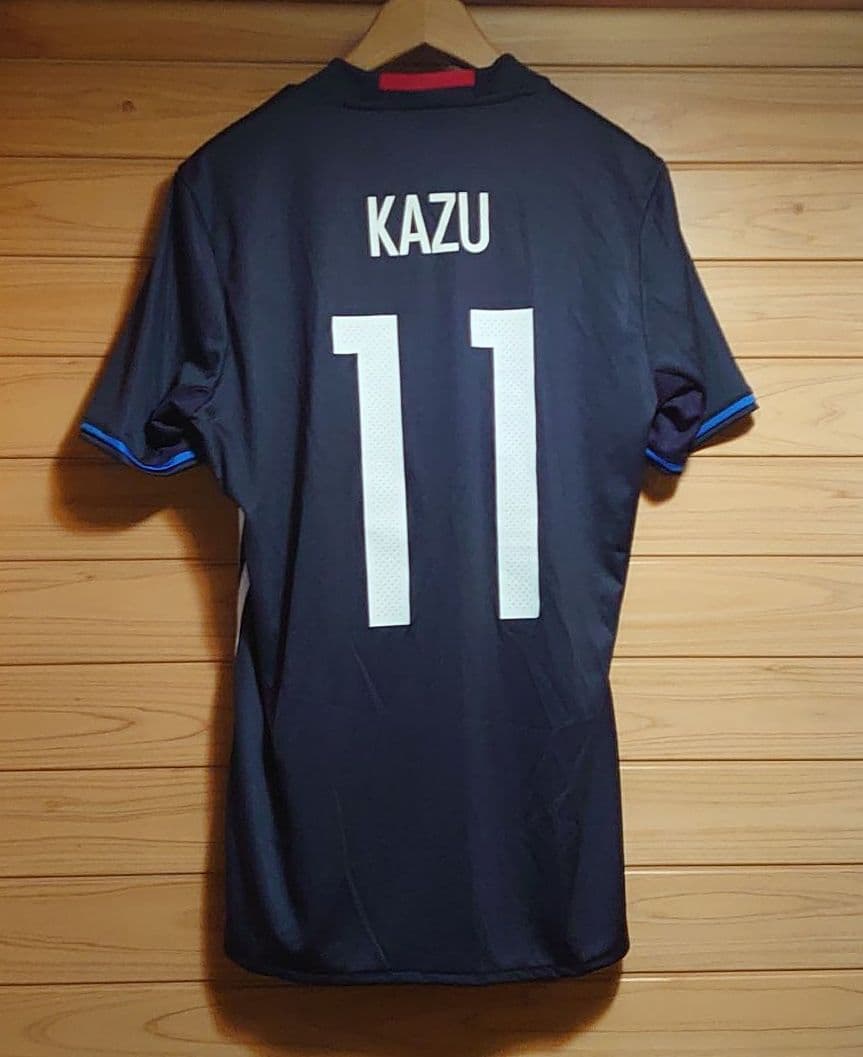 アディダス 日本代表 ユニフォーム「KAZU」ネーム入（三浦知良選手）L