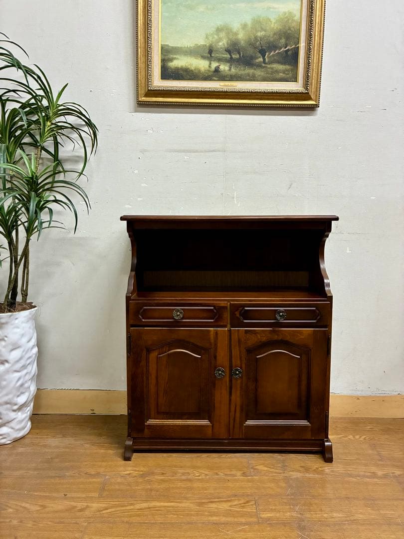 カリモク家具 karimoku コロニアル 花台 飾り台 電話台 木製 美品