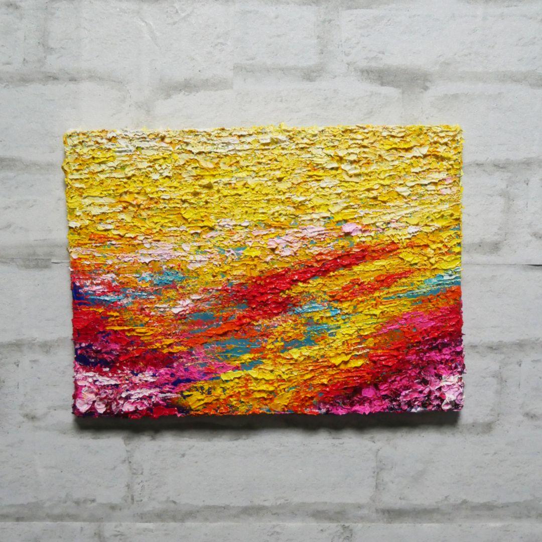 油絵 油彩 油彩画 絵 絵画 【flower garden】 - メルカリ