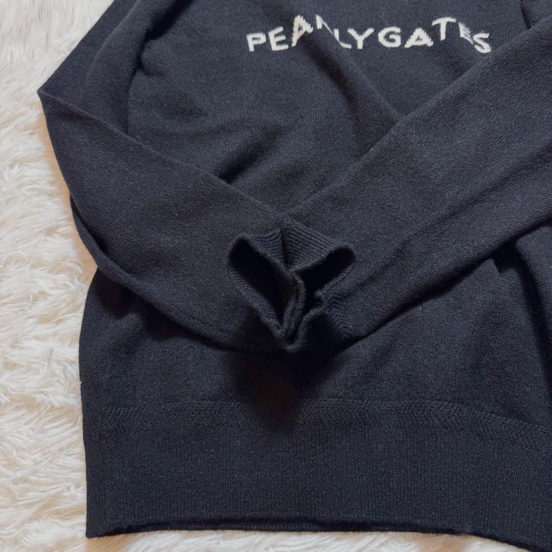 のんたろう様未使用級 パーリーゲイツ カシミヤ100% ニット セーター ロゴ刺