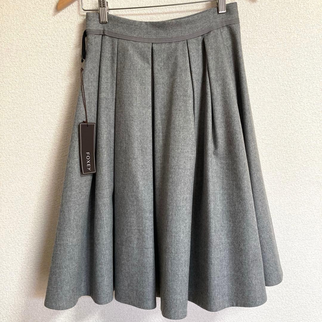 【タグ付き試着のみ】フォクシーブティック　FOXEY ウール100%スカート38