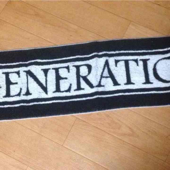 GENERATIONS 黒タオル GENERATIONS 夢者修行 マフラータオル 黒 初期