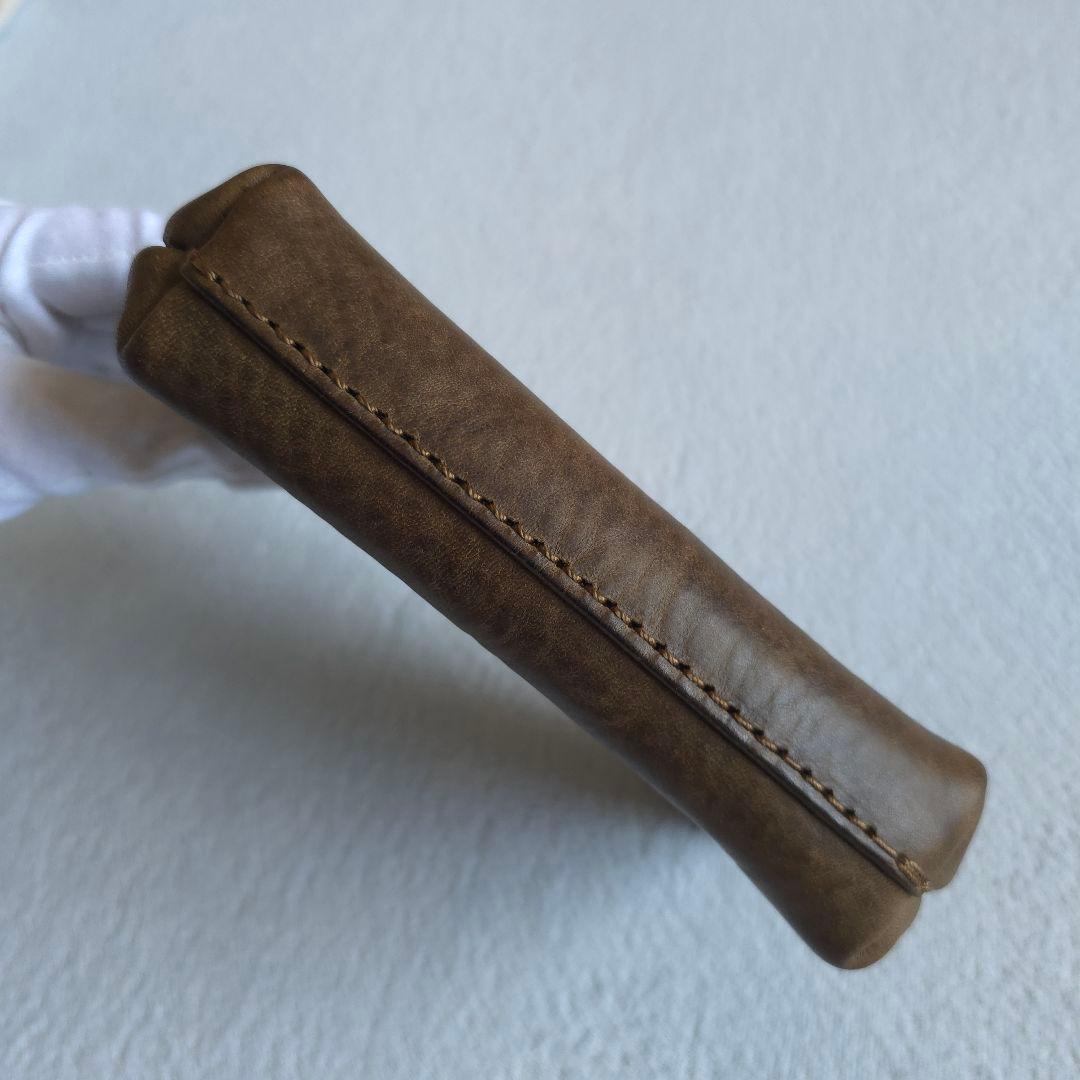 【新品・限定ローストグリーン】analogico 四角ポーチS 本革 アナロジコ