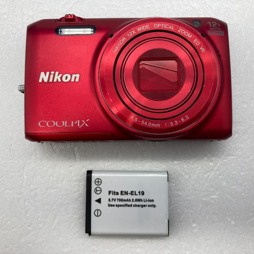 Nikon COOLPIX S6800 レッド - メルカリ