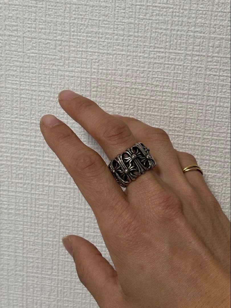 セメタリークロスリング　シルバー925　21号程度