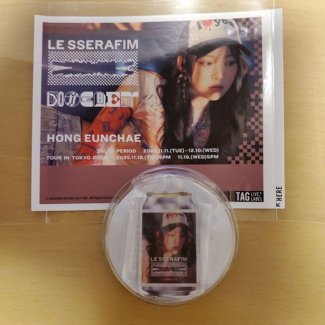 LE SSERAFIM オリジナルラベル缶 HONG EUNCHAE - メルカリ