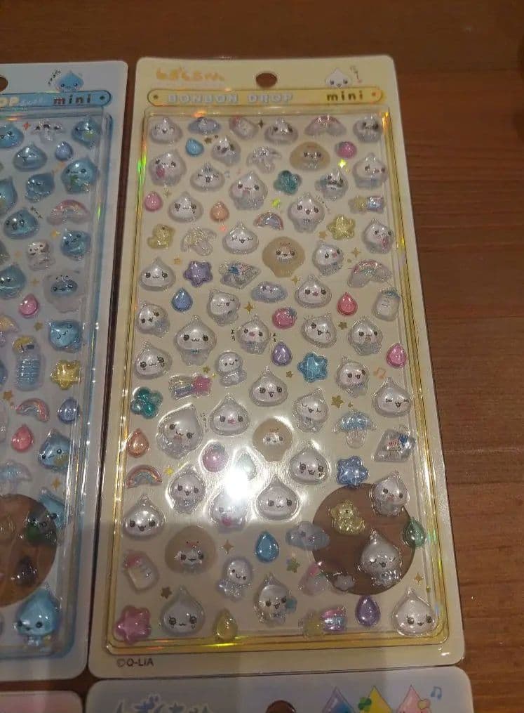 しずくちゃん ボンボンドロップシール ミニ4枚セット しずくちゃん公式