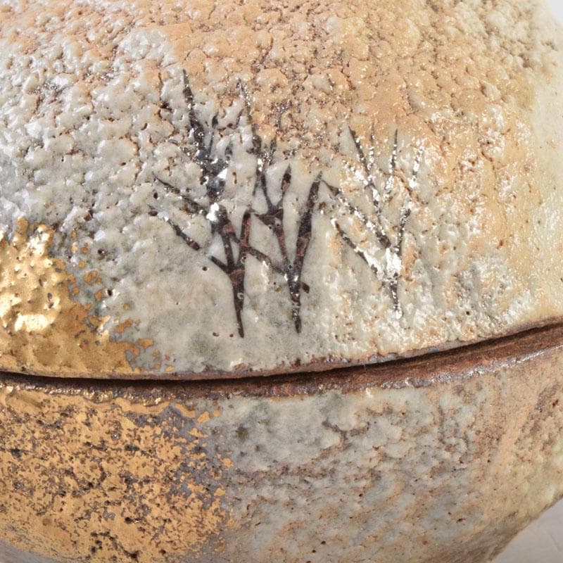 茶道具 小川勲作 金彩 残雪 香合 共箱 V 8775 - メルカリ