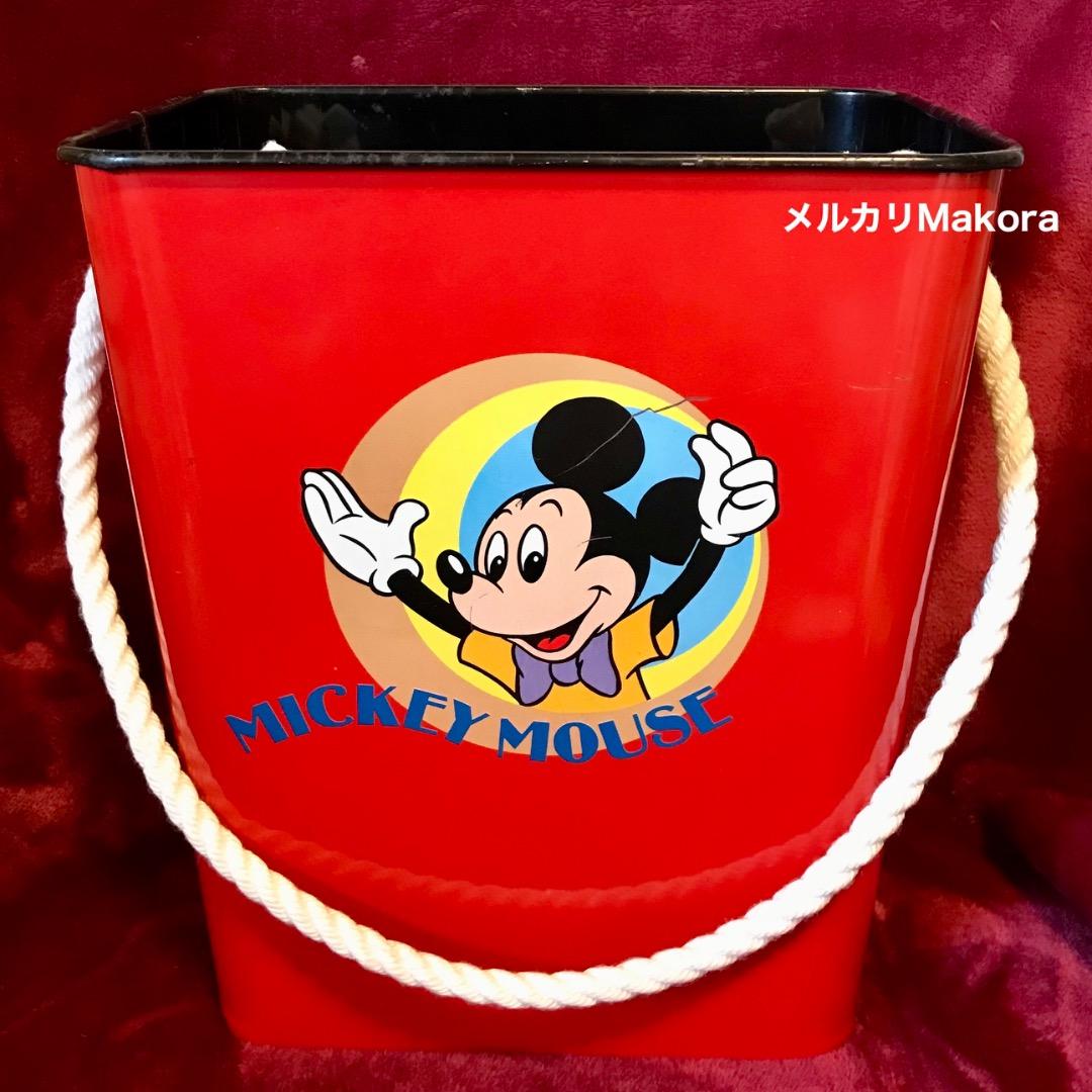 【2個】ディズニー　ミッキー&ドナルド　ロープバケット　レア年代物