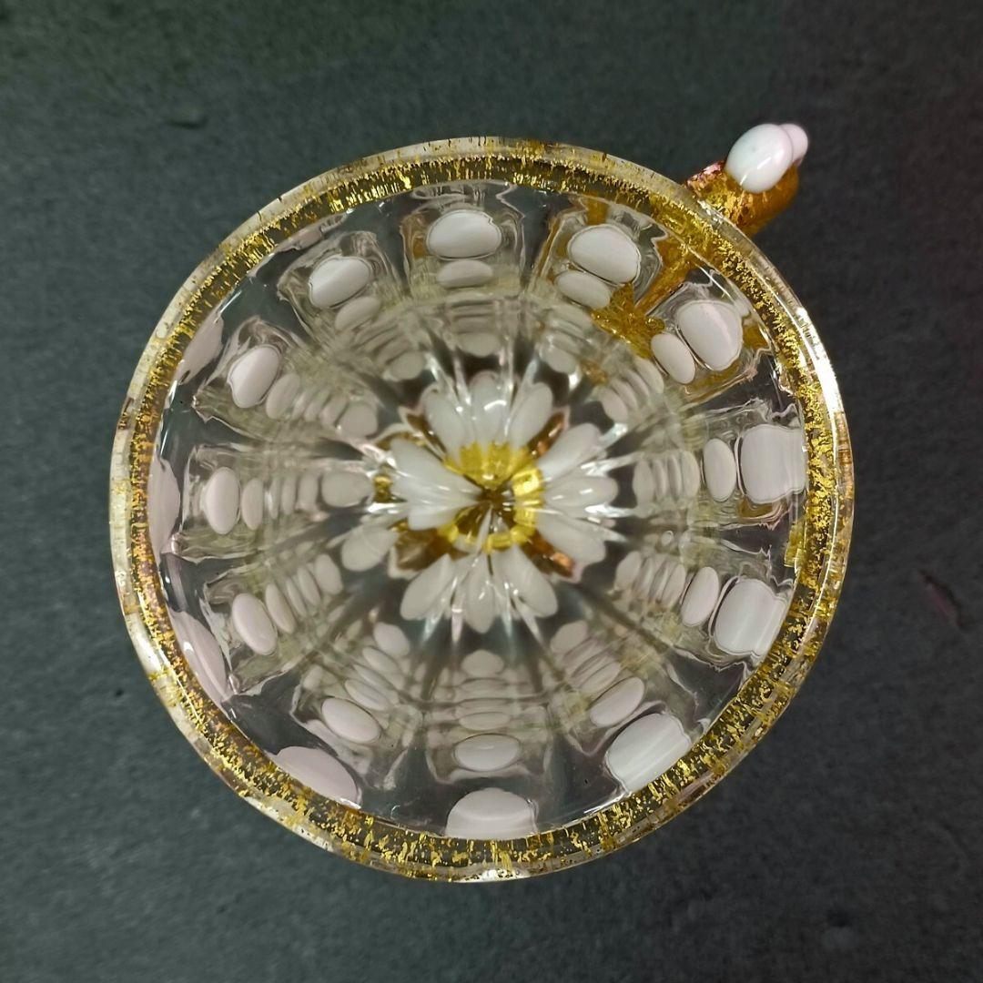 工芸】☆ 岩田久利 作 金彩 白玉 飾壺 ジョッキ グラス ☆ マグカップ