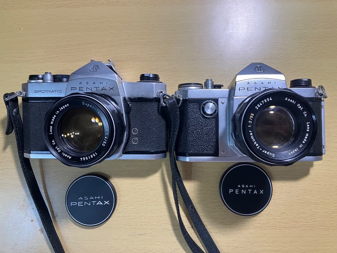 オリンパス カメラ(マニュアルアダプター付き)&望遠レンズ200mm