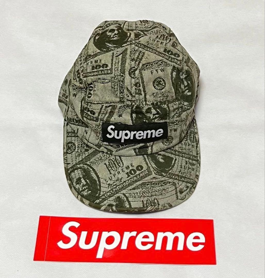Supreme 100 dollar bill camp cap green - メルカリ