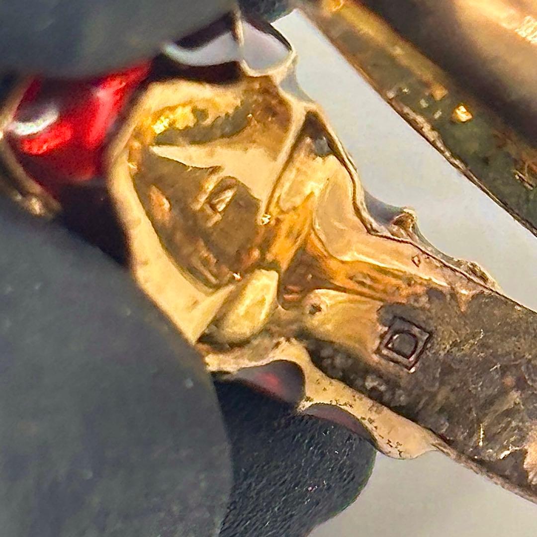 あ*さ様 渋谷龍太着用✨ 14号 GUCCI　ダブルタイガーヘッド リング　ブル