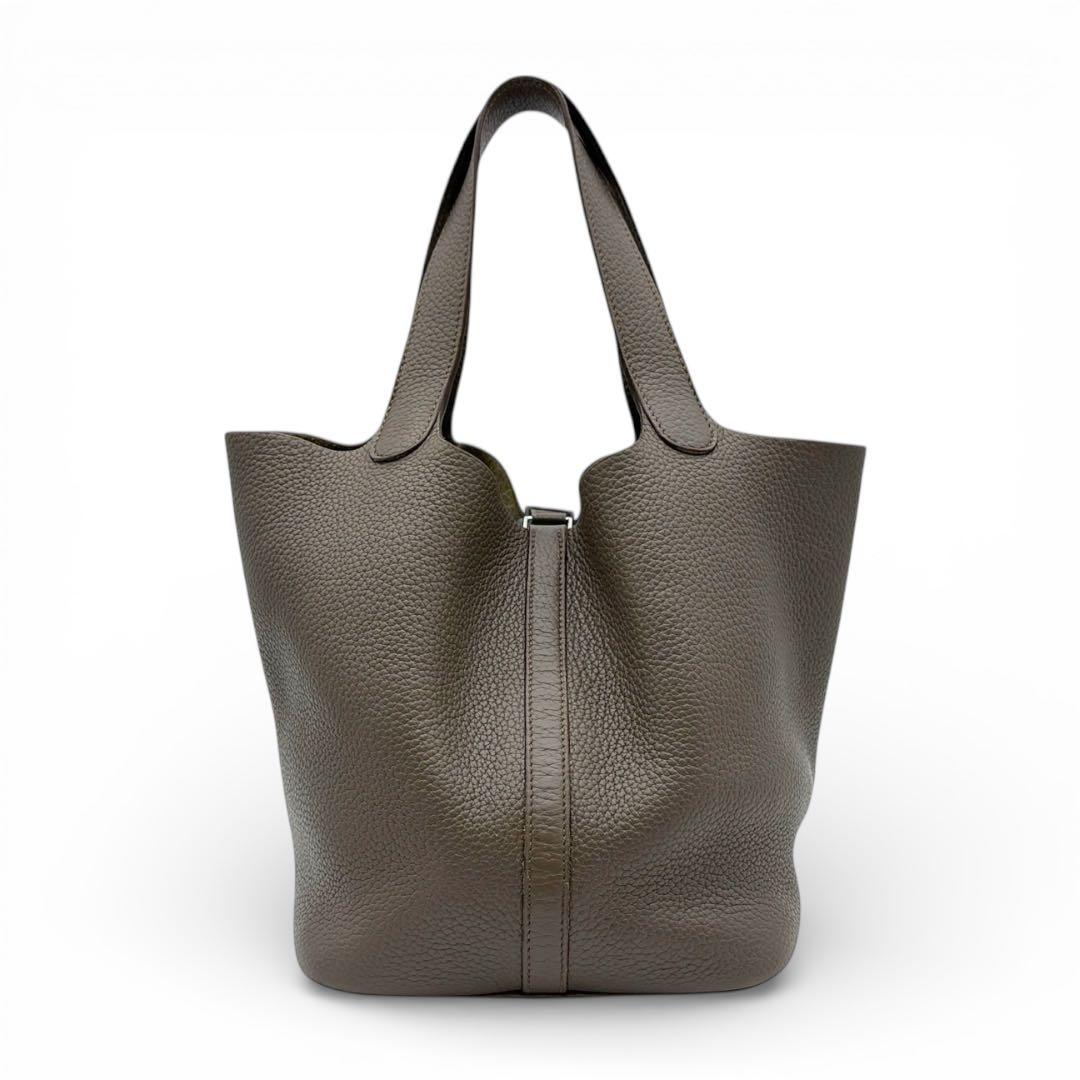 【美品】エルメス ピコタンロック MM トリヨン エタン ハンドバッグ