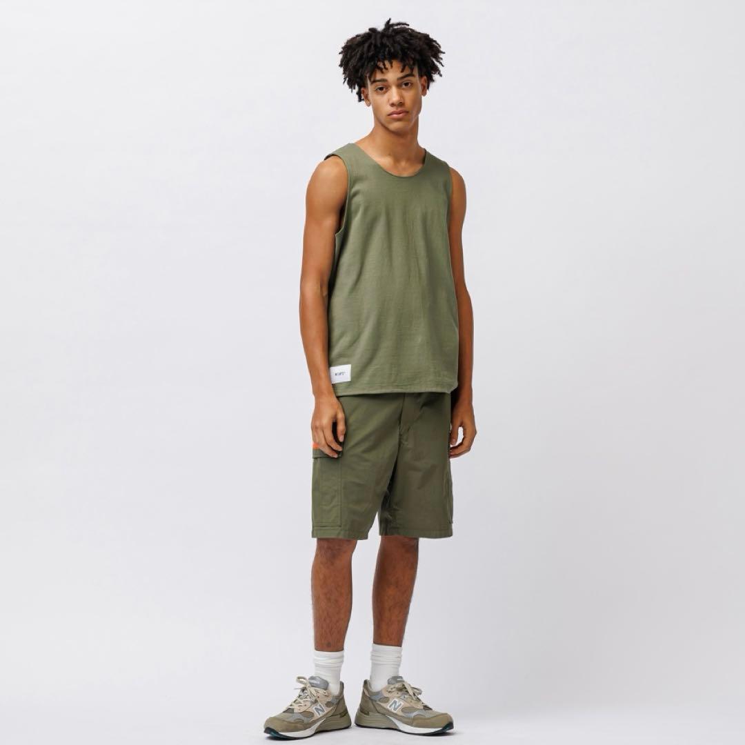 新品 WTAPS MUDDY/TANKTOP/COTTON オリーブドラブ L WTAPS Muddy Tank
