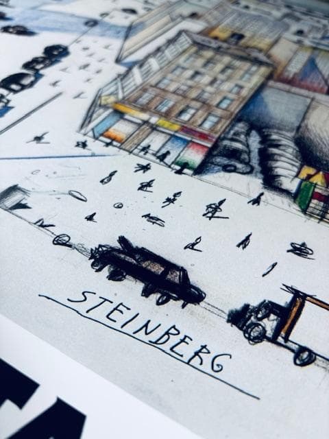 額装品/Vista del1976 スタインバーグ/アート/ポスター/インテリア