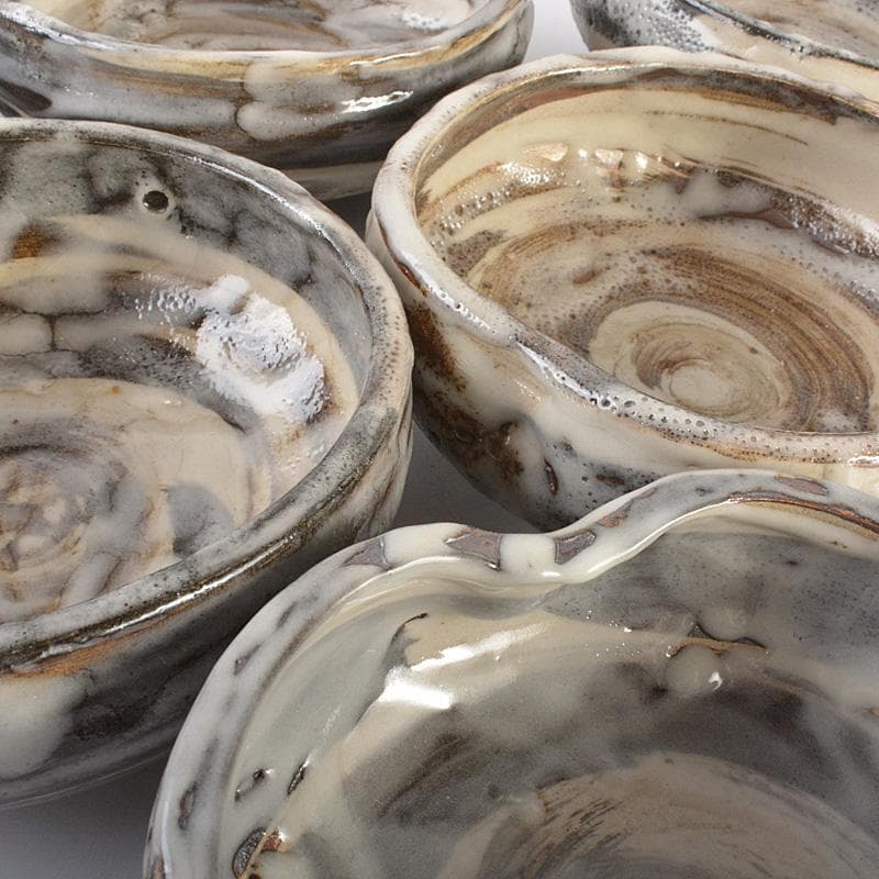 和食器 萬古焼 阿須賀陶苑造 鉢 六客 共箱 V R7048