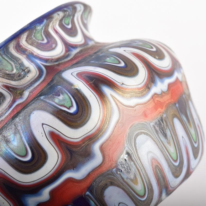 アンティーク 古代 ベネチアンガラス ローマン硝子 古壷 V R7612