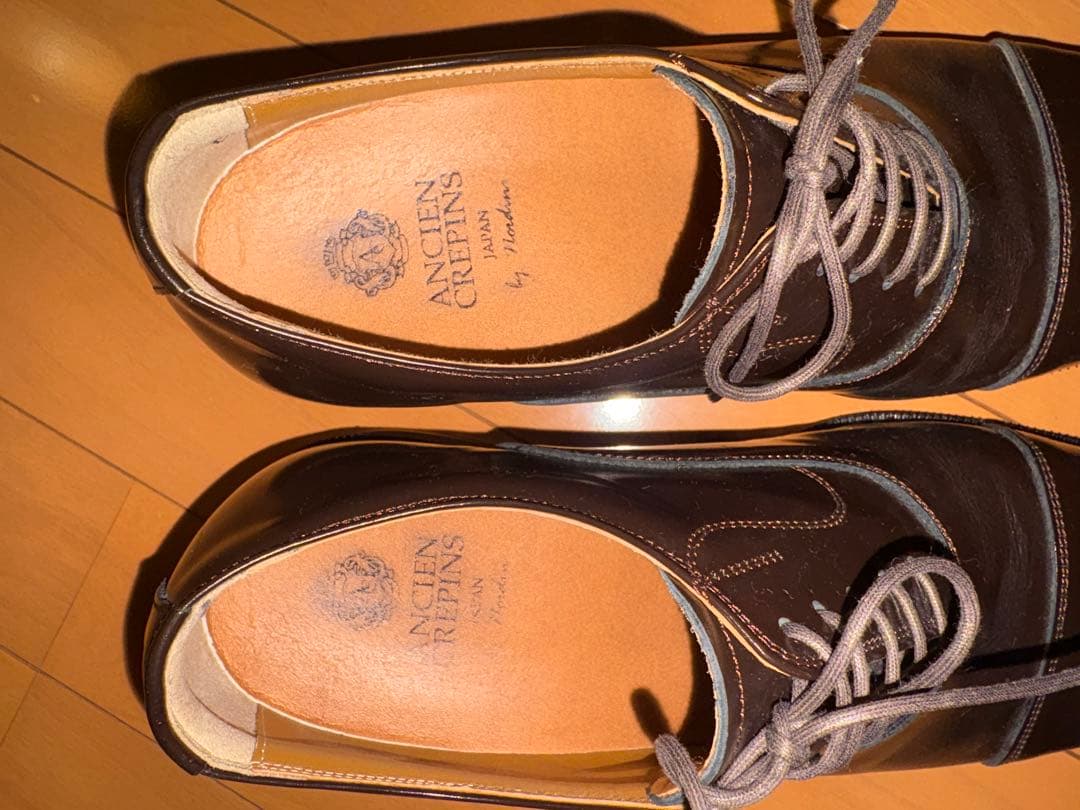 シークレットシューズ 身長6cmアップ ストレートチップ 北嶋製靴工業所