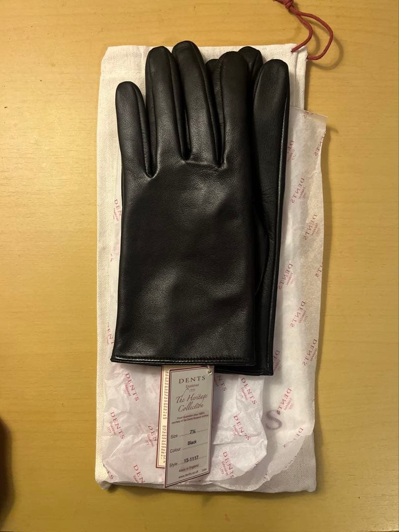 新品DENTS 15-1117 スマホ対応 レザーグローブ ブラック デンツ - メルカリ