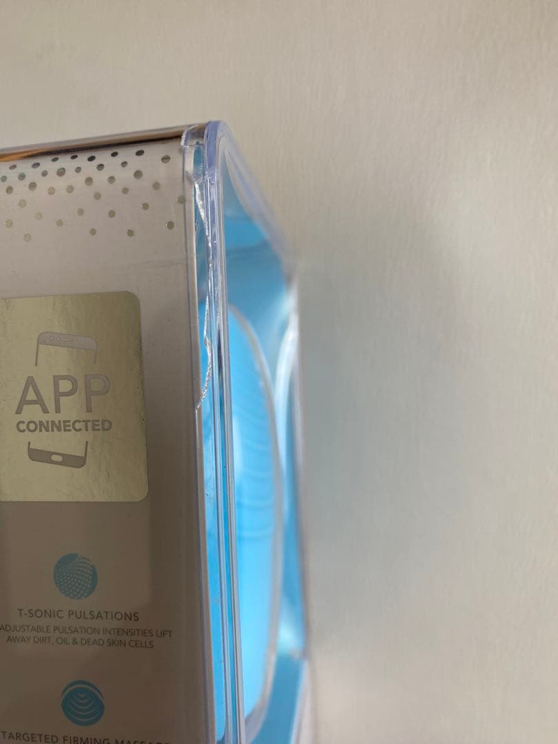 新品未使用FOREO LUNA 3 洗顔ブラシ 青　ケースに傷あり