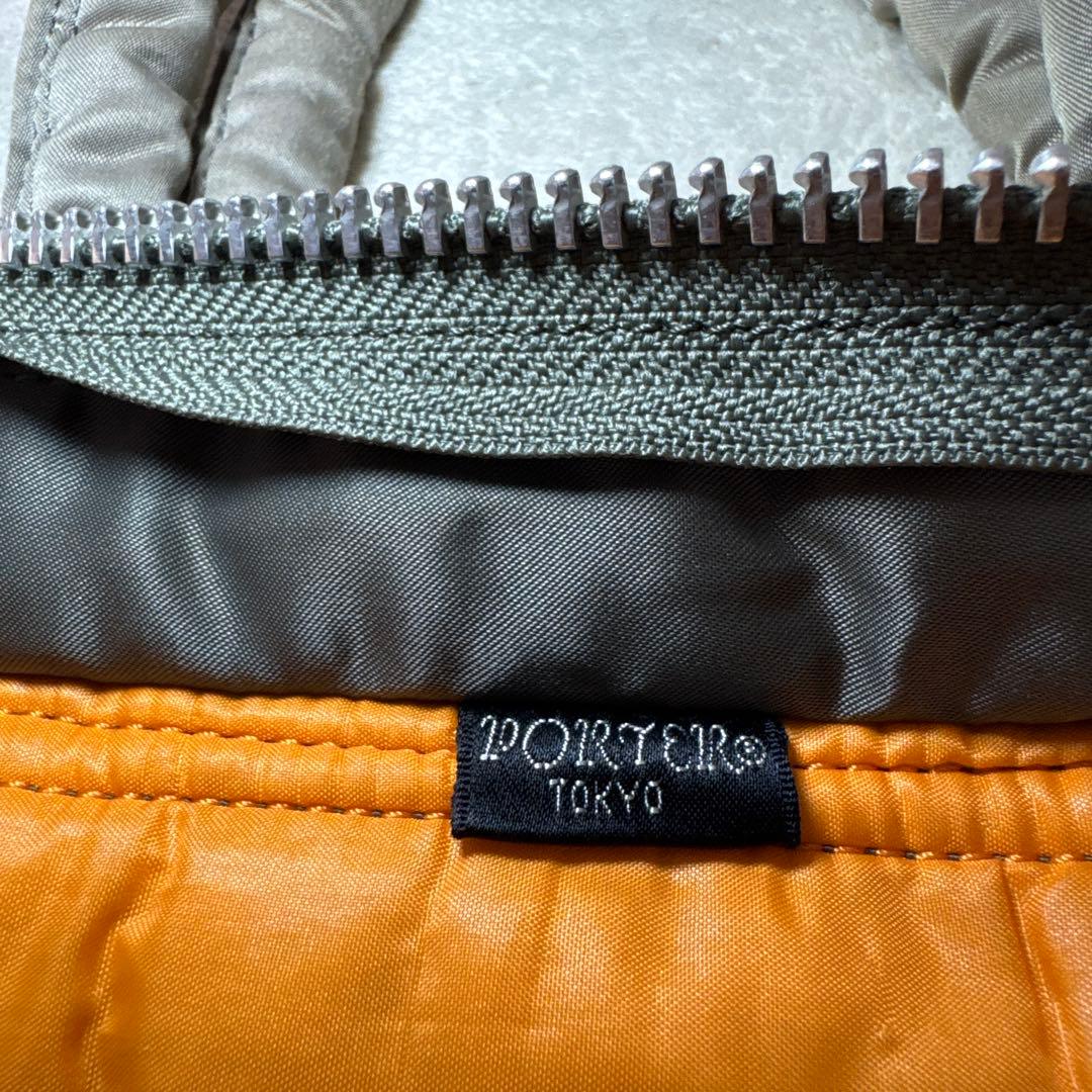 69 美品　ポーター　タンカー　ビジネスバッグ　2way グレー　シルバー