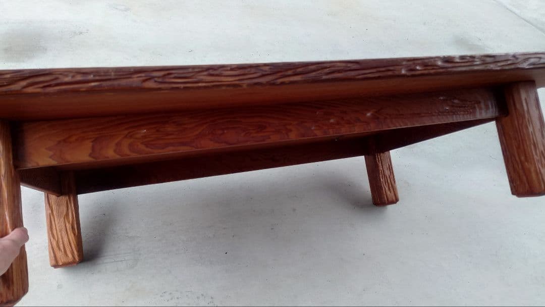 希少 屋久杉 極上木目 座卓 ローテーブル 座敷机 リビングテーブル