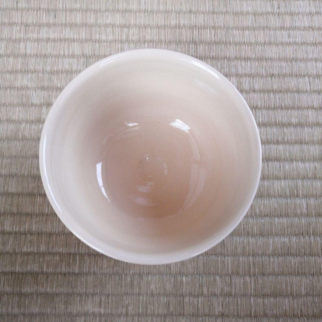 布志名焼 雲寅窯 舟木康定 薊(あざみ)絵図茶碗 共箱