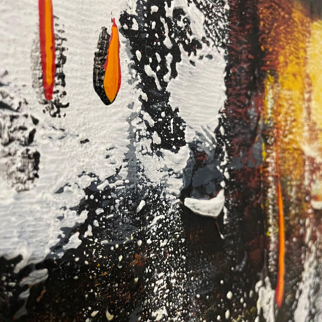 セール　モダンアート　インテリア　抽象画　油絵　アジアン　バリ　2枚